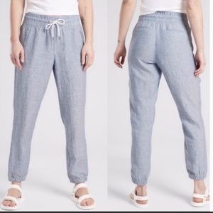 Athleta Cabo linen jogger pants w/ pockets size 4
